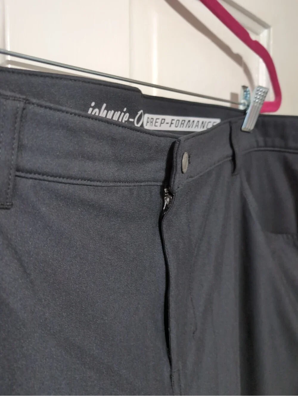 Johnnie-O Prep-Formance Pants Mens 40 x 30 Black Stretch Golf Performance(1582)E